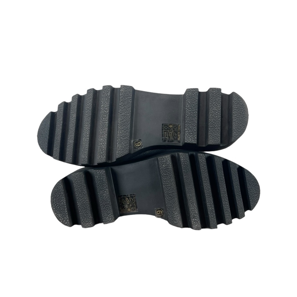 Metallic Silver Platform Combat Boots - image 7